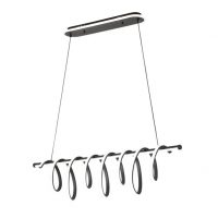 Colgante Premium Negro 157w 3000-4000-6000k 13884lm  C/luz Ambiente Remoto Y Reg.intensidad Regx90x26cm