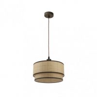 Colgante Roque 1xe27 Natural/marron Regx40x40 Cm