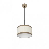 Colgante Soprano 1xe27 Cuero/beis Regx30x30 Cm