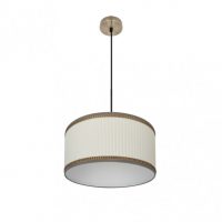 Colgante Soprano 1xe27 Cuero/beis Regx40x40 Cm