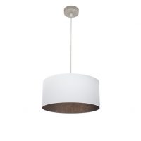 Colgante Tatiana 1xe27 Niquel/blanco-oxido Regx40x40 Cm