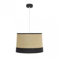 Colgante Tietar 1xe27 Saco/negro  Regx40x40 Cm