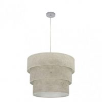 Colgante Triple Smile 3xe27 Cromo/cemento Gris Regx50x50 Cm