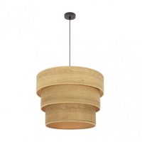 Colgante Triple Smile 3xe27 Marron/madera Clara Regx50x50 Cm