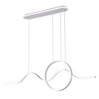 Colgante Year Blanco 177w 3000-4000-6000k 15756lm  C/luz Ambiente Remoto Y Reg.intensidad Regx120x15cm