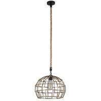 Colgante Yute 1xe27 Cuerda Regx35x35 Cm