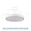 Difusor Ventilador Grande Esparta 110D Blanco