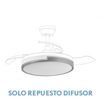 Difusor Ventilador Olimpia Grande 107d Blanco/gris