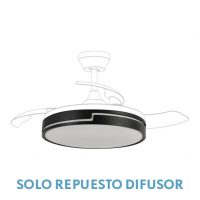 Difusor Ventilador Olimpia Grande 107d Negro