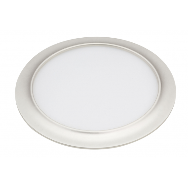 Downlight 15w 3000k Trevor Perla Plata 1200lm 1,5x19x19cm Corte 17d