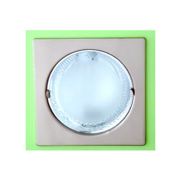 Downlight Empotrar 1xe27 9x18,8x18,8 Cm S/bom.cuadrad.niquel Corte 17d