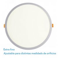 Downlight 20w 4000k Blanco Lejania 1x23x23 Cm 1900lm Empotrar Corte Ajustable 5-21cm