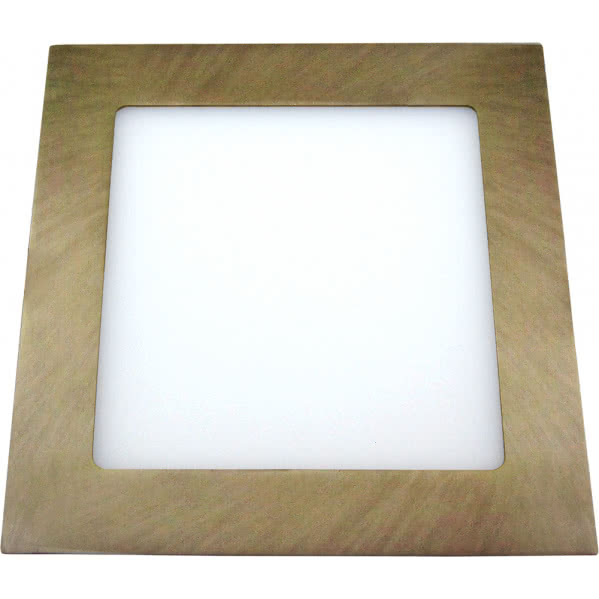Downlight 5w 4000k Cuadrado Agamenon 450lm Cuero 2x9x9 Cm Corte 7x7 Cm