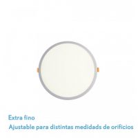 Downlight 8w 4000k Blanco Lejania 1x12x12 Cm 760lm Empotrar Corte Ajustable 5-10,5d