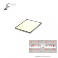 Downlight 8w 4000k Cromo Providencia 586lm 1x11,8x11,8 Cm De Empotrar Corte Ajustable 4,5x4,5-8x8 Cm