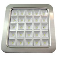 Downlight Cuad. Amon Led 16w Niquel 6500k 18x18 Cm corte 15,5x15,5 Cm