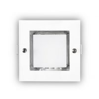 Downlight Empot. Cuad. Mini Down Blanco1xe27 Bombilla Bajo Cons. Incluida 11w 7,7x12x12cm Corte 10,8x10,8cm