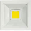 Downlight Cuad. Poseidon Led 20w 2000lm Blanco 19x19x8 6500k