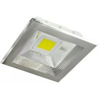 Downlight Cuad. Poseidon Led 20w 2000lm Niquel 19x19x8 6500k
