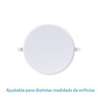 Downlight Led Smd Migmatita 24w 6500k Blanco 2400lm 2x17,5x17,5 Cm Corte Ajustable (7-15,5)