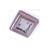 Downlight Sup. Cuadrado 2xe27 Niquel 6x25x25  Cm