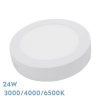 Downlight Superf.diorita 24w 3000k-4000k-6500k Blanco 2160lm 3,5x29x29 Cm