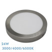 Downlight Superf.diorita 24w 3000k-4000k-6500k Niquel 2160lm 3,5x29x29 Cm - Imagen 2