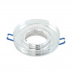 Empotrable Cristal Solna 1xgu10 Redondo Grosor 2cm Transparente C/portalampara 2x9,5x9,5 Cm Corte 6 Cm - Imagen 2