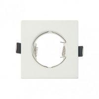 Empotrable  Magura 1xgu10  Cuadrado Blanco Mate 2,5x8,2x8,2  Cm Corte 6 Portalamparas Incluido