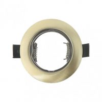 Empotrable  Magura 1xgu10  Redondo Cuero 2,5x8x8 Cm Corte 6 Portalamparas Incluido