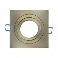 Empotrable Orient.cenote 1xgu10 Cuadrado Cuero 2x9,2x9,2 Cm 8 De Corte. C/portalampara