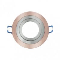 Empotrable Orient.cenote 1xgu10 Redondo Champ/crom 2x9,2x9,2 Cm 8 De Corte.c/portalampara