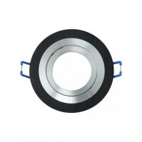 Empotrable Orient.cenote 1xgu10 Redondo Wengue/cro 2x9,2x9,2 Cm 8 De Corte.c/portalampara