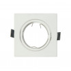 Empotrable Orient. Magura 1xgu10 Cuad. Blanco Mate 2,5x8,2x8,2 Cm Corte 6 Portalamparas Incluido