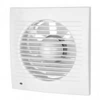 Extractor Baño Soleas 15w 21x21x8 cm Cuadrado Blanco Para Tubos De 15cm