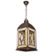 Farol Grande Califa 3xe27 Oro Viejo/Beis Regx33x33 Cm - Imagen 2