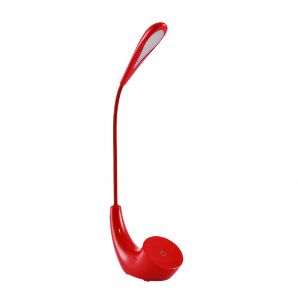 Flexo Ancla 5w 6000k Rojo 375lm 43x7,5x15,5 Cm Regulable 3 Intensidades, Flexible, Orientable Y Tactil