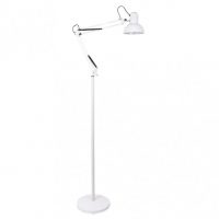 Flexo De Pie Articulable Rutilo 1xe27 Blanco 180x28x28 Cm