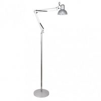Flexo De Pie Articulable Rutilo 1xe27 Plata 180x28x28 Cm