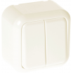Interruptor Doble Ancient 2 Teclas Beis 6x6x3 Cm
