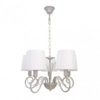 Lampara Amsterdam 5xe14 Blanco/oro Regx45x45 Cm