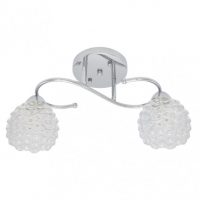 Lampara Bagan 2xe14 Cromo  22x42x14,5 Cm