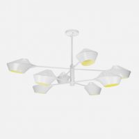 Lampara Beijing 8xe27 Blanco 76x113x113 Cm