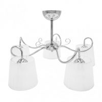 Lampara Cuzco 5xe14 Cromo 37x65x65 Cm