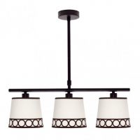 Lampara Dalia 3xe14 Beis/marrón Regx56x16 Cm