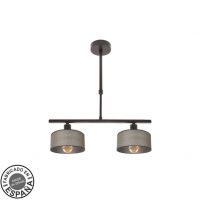 Lampara Gilda 2xe14 Marron Regx43x14 Cm