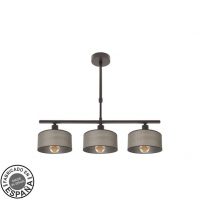 Lampara Gilda 3xe14 Marron Regx55x14 Cm