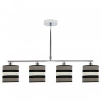 Lampara Karla 4xe14 Topo/beis Regx75x14 Cm