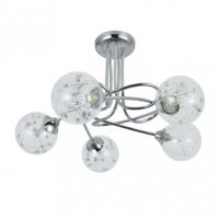 Lampara Rio De Janeiro 5xg9 Cromo 29x42x42 Cm