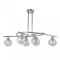 Lampara Varanasi 6xg9 Cromo Regx65x30 Cm